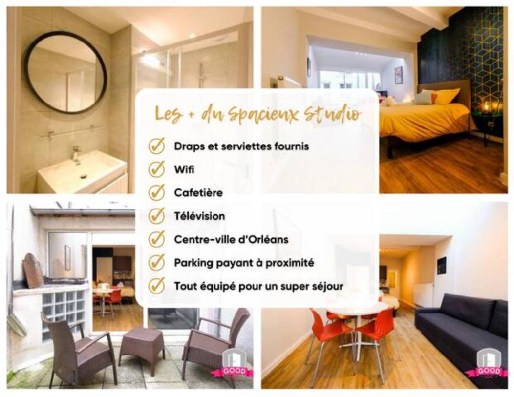 Apartamento Spacieux Studio Neuf Orléans Centre Exterior foto